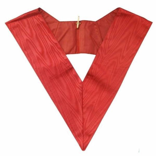 Riaz Impex Masonic Collars 28th Degree Scottish Rite Collar – Plain Wide Red Moire