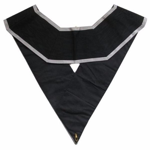 Riaz Impex Masonic Collars 30th Degree Scottish Rite Collar – CKS Black Moire with Grey Borders