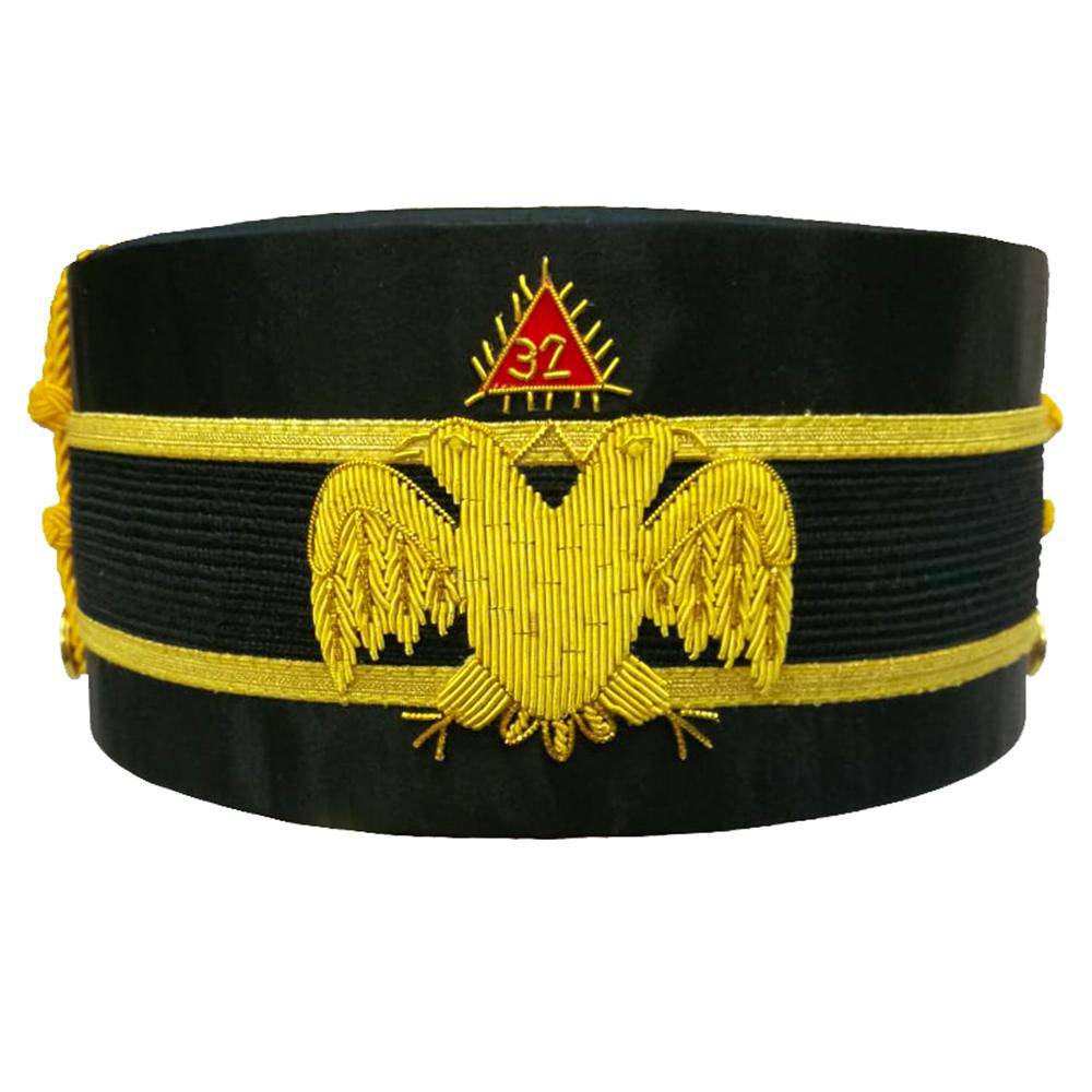 Riaz Impex Masonic Caps & Hats 32nd Degree Scottish Rite Crown Cap – Wings Down