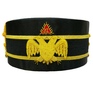 Riaz Impex Masonic Caps & Hats 32nd Degree Scottish Rite Crown Cap – Wings Down