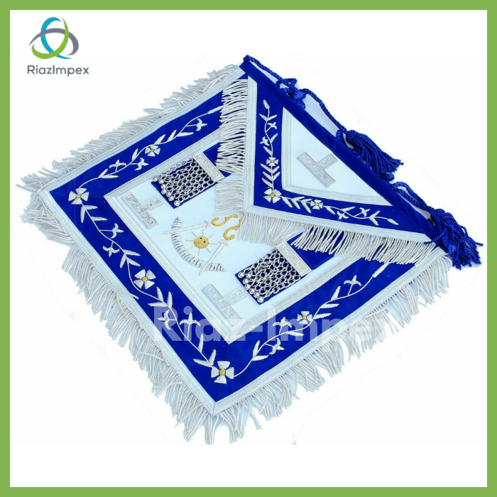 RIAZ IMPEX MASONIC REGALIA MASONIC GRAND PAST MASTER APRON HAND EMBROIDERED BEST QUALITY