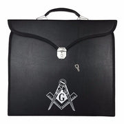 Master Mason Blue Lodge Apron Case – Imitation Leather Square & Compass G MM/WM
