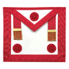 Master Mason Scottish Rite Apron – Turquoise Moire with Rosettes