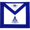 Past Master Blue Lodge Apron – Royal Blue Grosgrain Ribbon