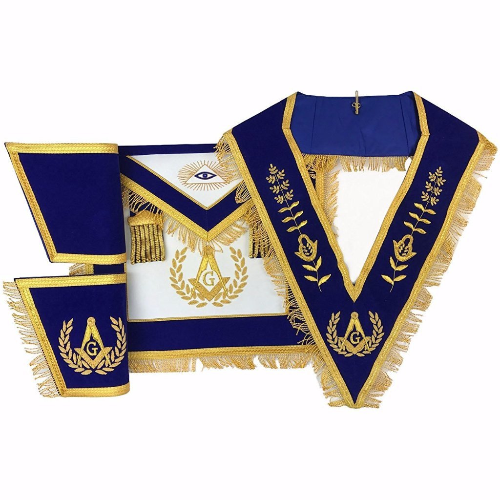 Master Mason Blue Lodge Regalia Set – Hand Embroidery – detail 4