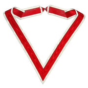 Past Preceptor English Knights Templar Collarette – Red & White