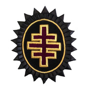 Grand Encampment Knights Templar Chapeau Rosette – Hand Bullion Embroidery