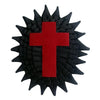 Sir Knight Knights Templar Chapeau Rosette Illinois Regulation – Hand Bullion Embroidery Cross