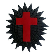 Sir Knight Knights Templar Chapeau Rosette Illinois Regulation – Hand Bullion Embroidery Cross