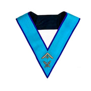 Senior Warden Memphis Misraim Officer Collar – Hand Embroidery
