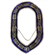 Grand Officers Blue Lodge Chain Collar – Silver with Purple Velvet