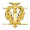 Organist Blue Lodge Officer Collar Jewel – Gold Plated