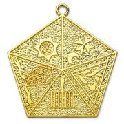 Past Master Allied Masonic Degrees Collarette Jewel – Gold Plated