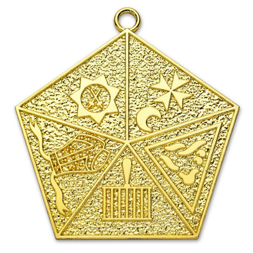 Past Master Allied Masonic Degrees Collarette Jewel – Gold Plated – product view