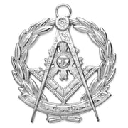 Grand Past Master Blue Lodge Collar Jewel – Quadrant & Square With Wreath