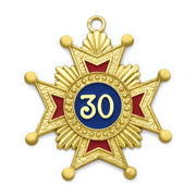 30th Degree Rose Croix Scottish Rite Collar Jewel – Gold Plated