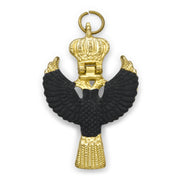 31st Degree Rose Croix Scottish Rite Collarette Jewel – Black with Gold Crown