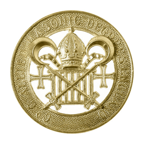 Grand Officer Allied Masonic Degrees Collar Jewel – Gold Plated – product view
