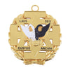 33rd Degree Scottish Rite Collar Jewel – White & Black With Gold Coated