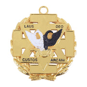 33rd Degree Scottish Rite Collar Jewel – White & Black With Gold Coated