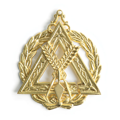 Grand Recorder Council Officer Collar Jewel – Gold Plated – product view