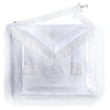 Deputy Grand Master Blue Lodge Apron – All White With Braid & Fringe