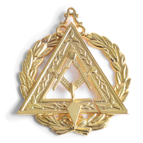 Past Grand Illustrious Master Council Collar Jewel – Gold Plated – product view