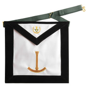 Grand Superintendent Allied Masonic Degrees Apron – Dark Green Machine Embroidery