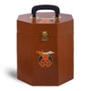 Shriners Fez Case – Plain Wood With Red Velvet Interior