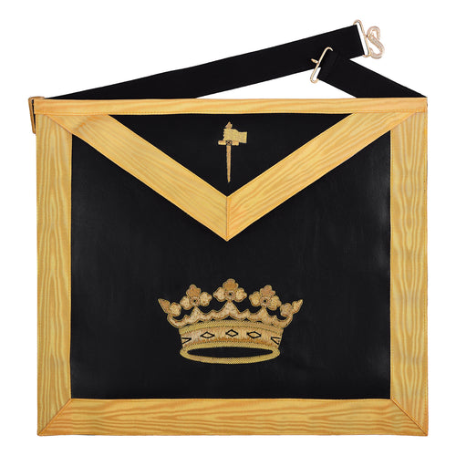 Grand Tiler of Solomon Apron – Hand Embroidery Gold Bullion – product view