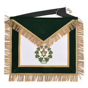 Past Sovereign Grand Master Allied Masonic Degrees Apron – Forest Green Velvet