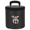 Shriners Fez Case – Black Synthetic Leather With Rhinestones
