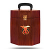 Shriners Fez Case – Textured Wood With Red Velvet Interior