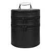 Universal Fez Case – Imitation Black Leather With Silver Solid Handle & 2 Compartments