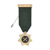 Red Cross Of Babylon Breast Jewel – Gold Plated With Green Ribbon