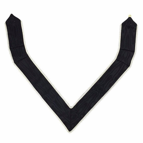 30th Degree Scottish Rite Collarette – Black & White Moire – product view