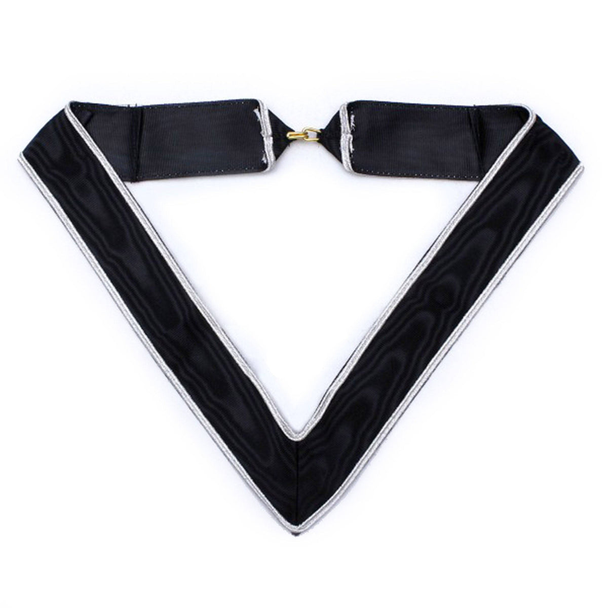 30th Degree Scottish Rite Collarette – Black & White Moire – detail 2