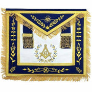 Master Mason Blue Lodge Apron – Royal Blue Machine Embroidery