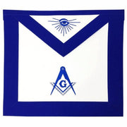 Master Mason Blue Lodge Apron – White & Blue with Different Materials