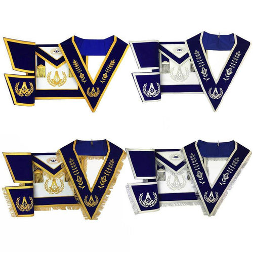 Master Mason Blue Lodge Regalia Set – Hand Embroidery – product view