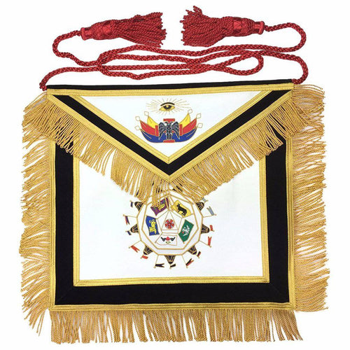 32nd Degree Scottish Rite Apron – Black Velvet – product view