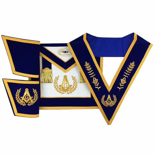 Master Mason Blue Lodge Regalia Set – Hand Embroidery – detail 2