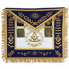 Past Master Blue Lodge Apron – Royal Blue Velvet Hand Embroidery