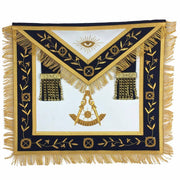 Past Master Blue Lodge Apron – Royal Navy with Gold Fringe