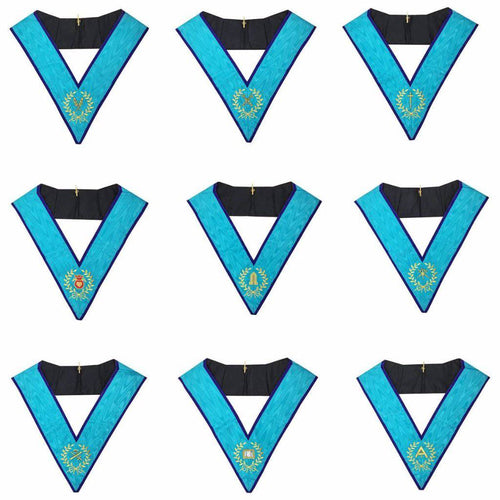 Officers Memphis Misraim Officer Collar Set – Machine Embroidery – product view