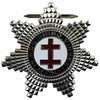 Preceptor Knights Templar Breast Jewel – Silver Plated