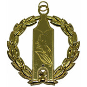 Junior Grand Warden Blue Lodge Officer Collar Jewel – Gold Metal