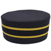 Universal Crown Cap – Black with Gold Braid
