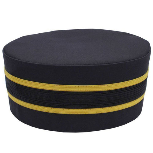 Universal Crown Cap – Black with Gold Braid – product view