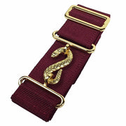 Universal Apron Belt Extender – Maroon Belt with Silver/Gold Clasp